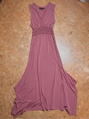 Paramita Designs Athena Sleeveless Empire Ruched Waist Goddess Maxi Dress Sz S